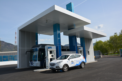 Hydrogen refueling plant in Bolzano, the only plant present in Italy now.